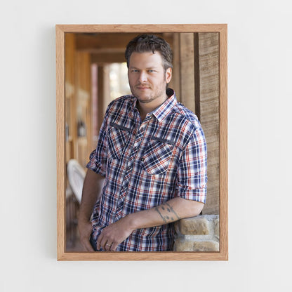 ap-blake shelton-11 cadre Bois clair