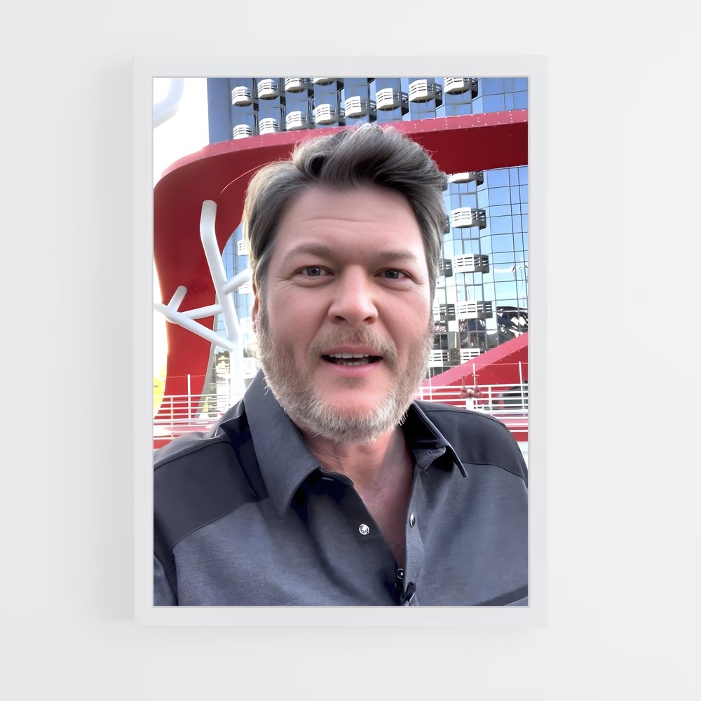ap-blake shelton-12 cadre Blanc