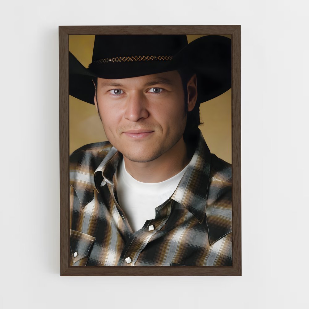 ap-blake shelton-15 cadre Bois foncé