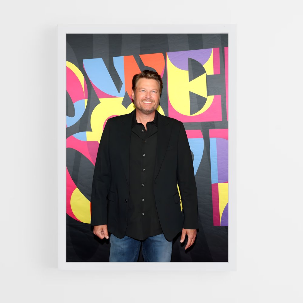 ap-blake shelton-2 cadre Blanc