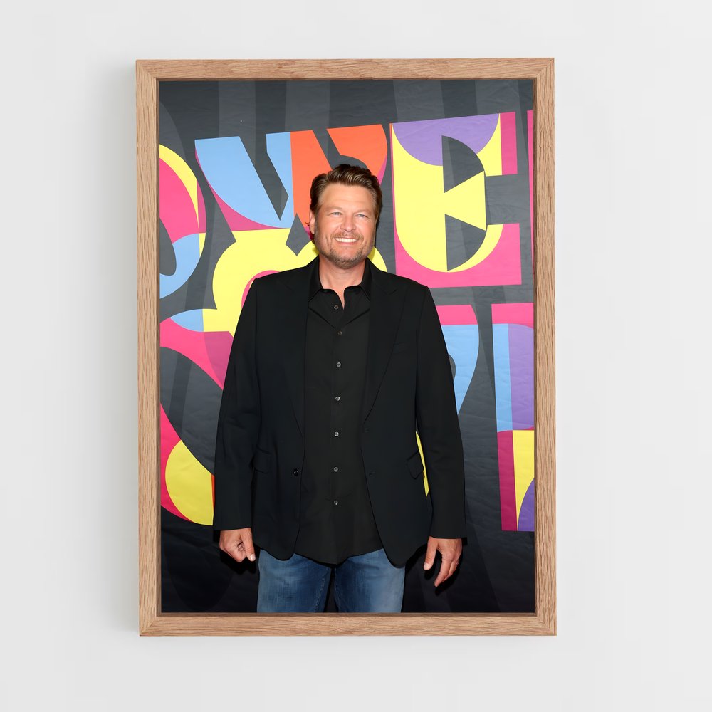 ap-blake shelton-2 cadre Bois clair