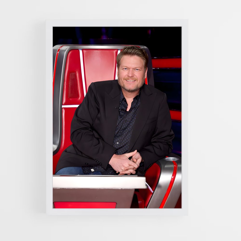 ap-blake shelton-3 cadre Blanc