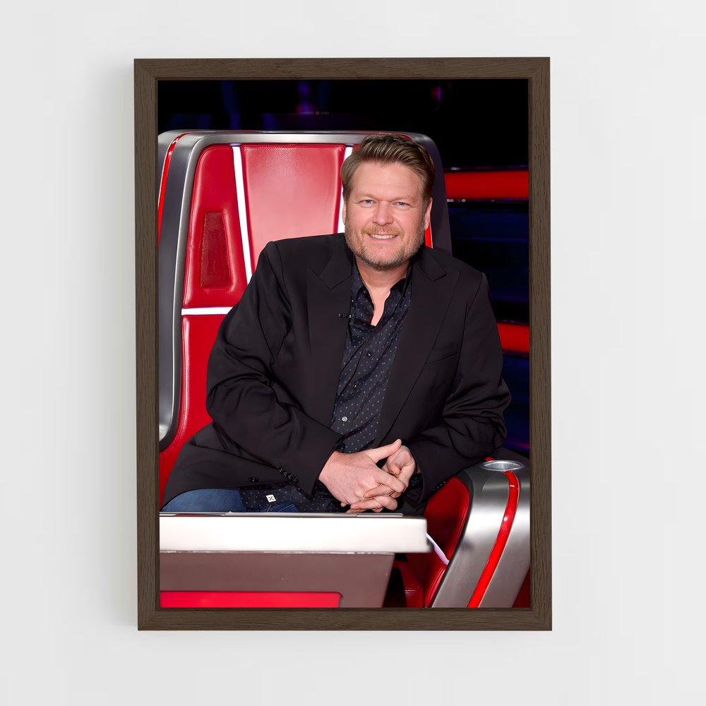 ap-blake shelton-3 cadre Bois foncé