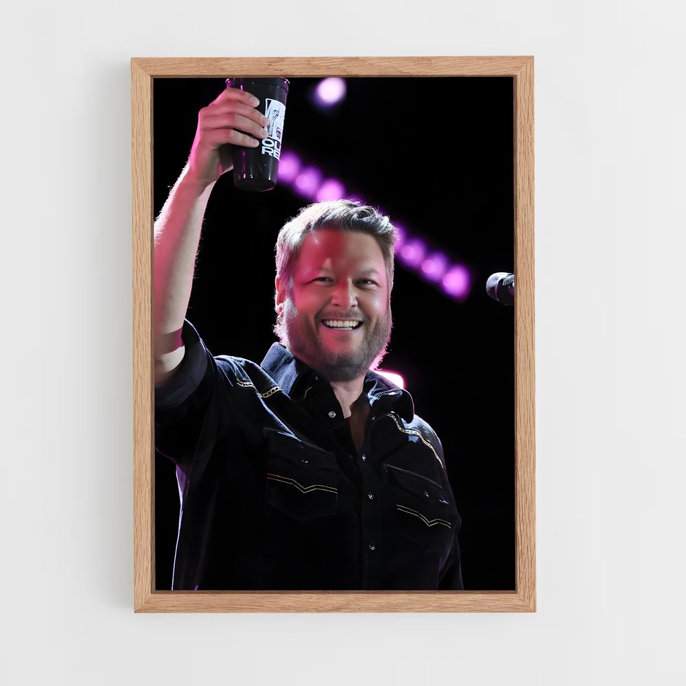 ap-blake shelton-4 cadre Bois clair