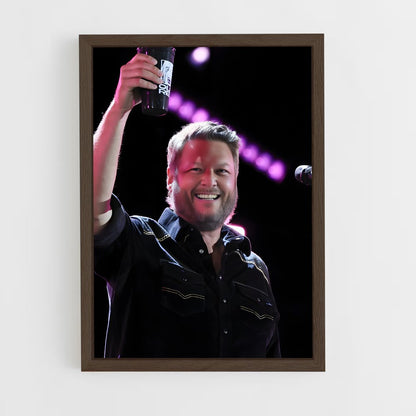 ap-blake shelton-4 cadre Bois foncé