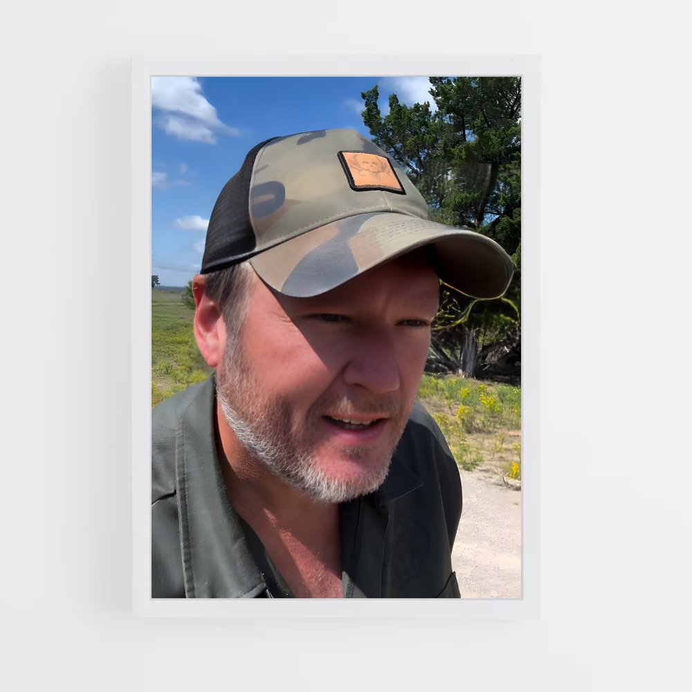 ap-blake shelton-5 cadre Blanc