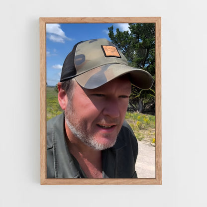 ap-blake shelton-5 cadre Bois clair