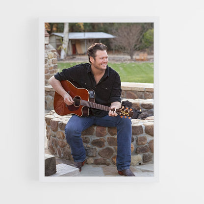 ap-blake shelton-6 cadre Blanc