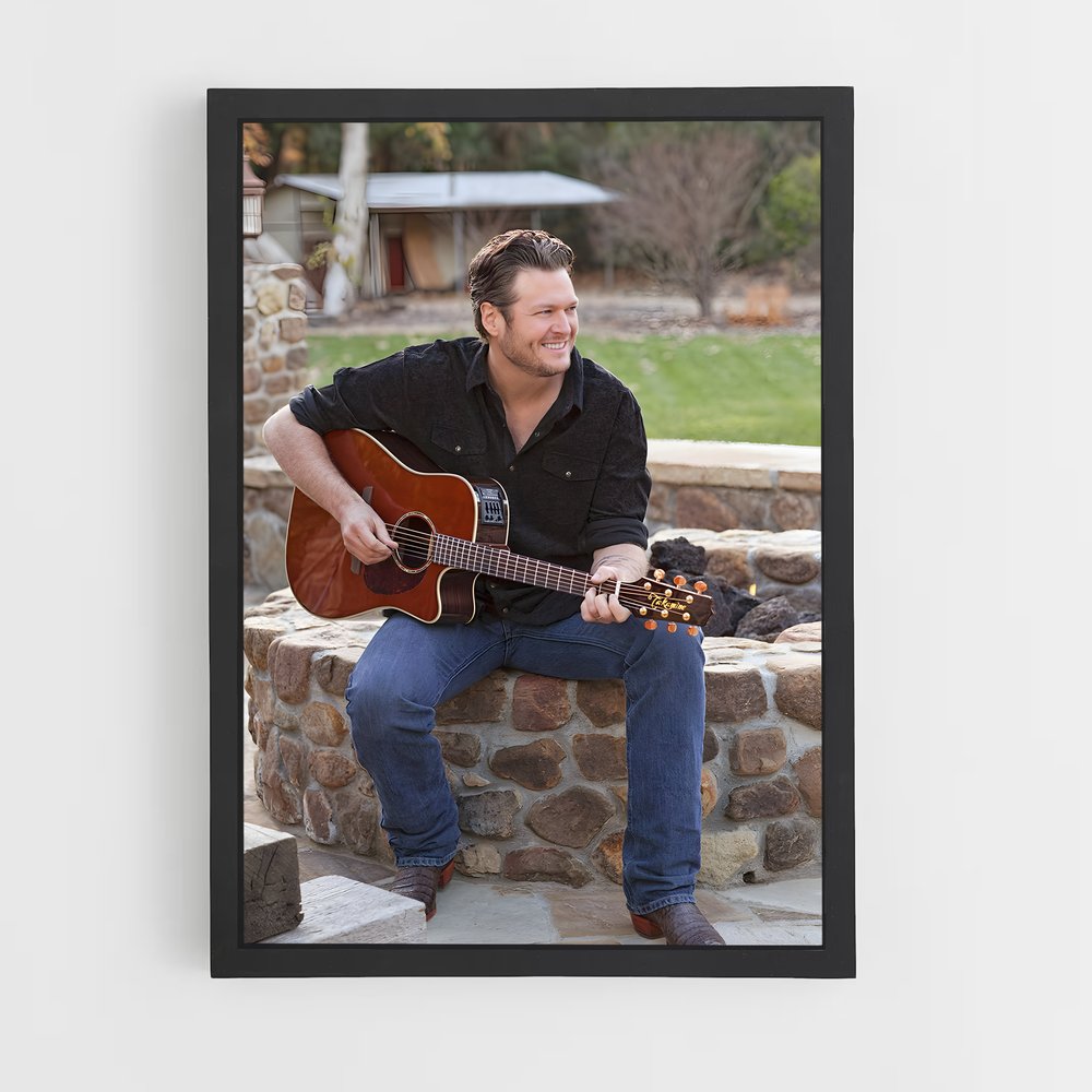 ap-blake shelton-6 cadre Noir