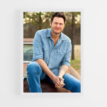 ap-blake shelton-7 cadre Blanc