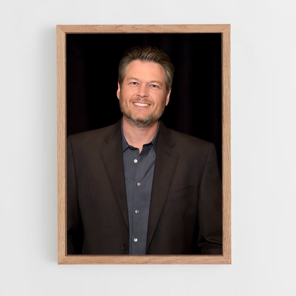 ap-blake shelton-8 cadre Bois clair