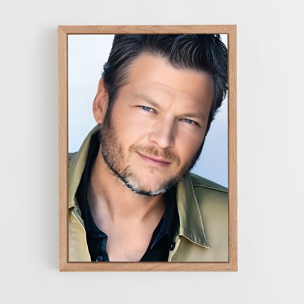 ap-blake shelton-9 cadre Bois clair