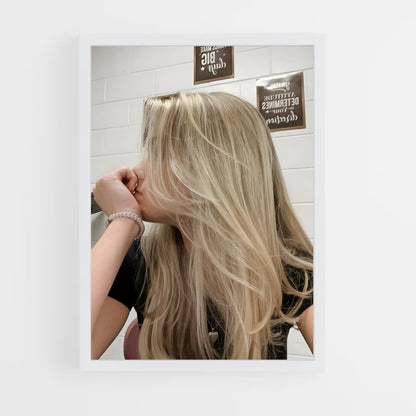 ap-blonde hair-1 cadre Blanc