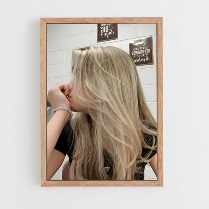 ap-blonde hair-1 cadre Bois clair
