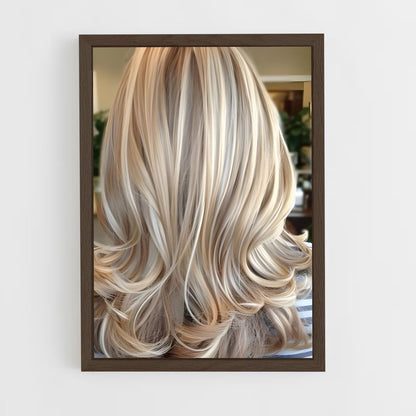 ap-blonde hair-2 cadre Bois foncé