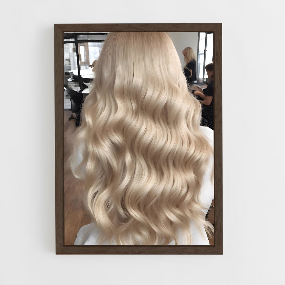ap-blonde hair-4 cadre Bois foncé
