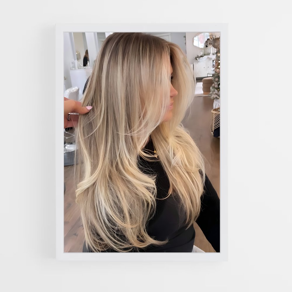 ap-blonde hair-6 cadre Blanc