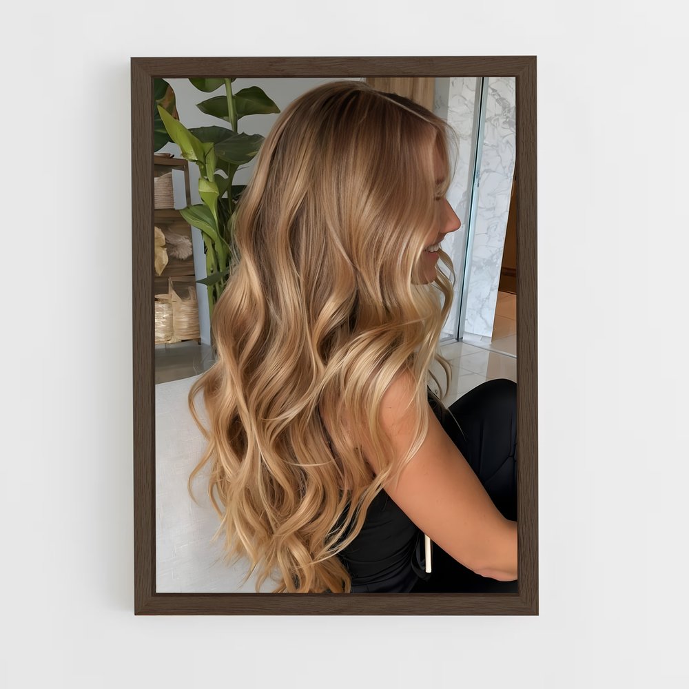 ap-blonde hair-7 cadre Bois foncé
