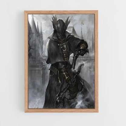 ap-bloodborne hunter-1 cadre Bois clair