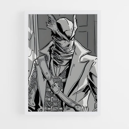 ap-bloodborne hunter-4 cadre Blanc
