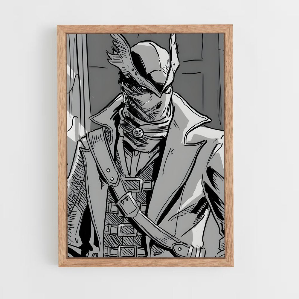 ap-bloodborne hunter-4 cadre Bois clair