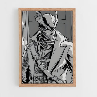 ap-bloodborne hunter-4 cadre Bois clair