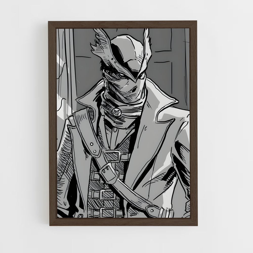 ap-bloodborne hunter-4 cadre Bois foncé