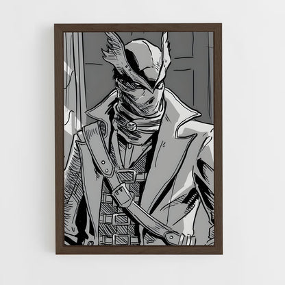 ap-bloodborne hunter-4 cadre Bois foncé