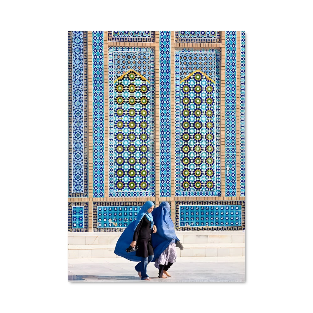 Poster Mur Bleu