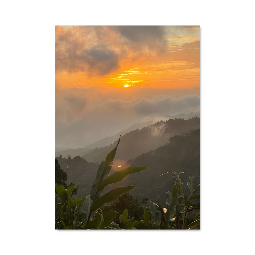 Poster Coucher de Soleil Alpestre
