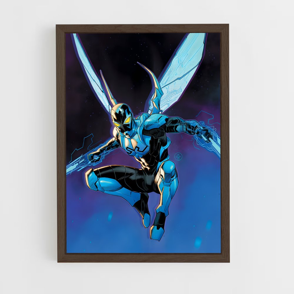 ap-blue beetle-1 cadre Bois foncé