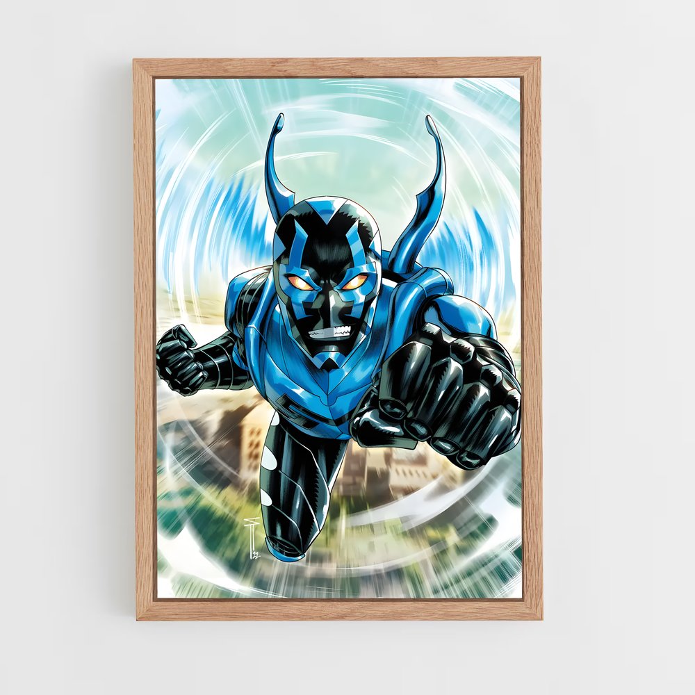 ap-blue beetle-10 cadre Bois clair