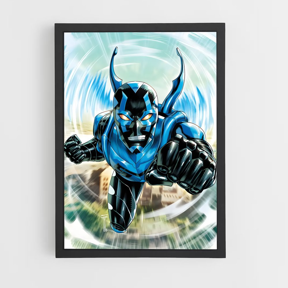 ap-blue beetle-10 cadre Noir