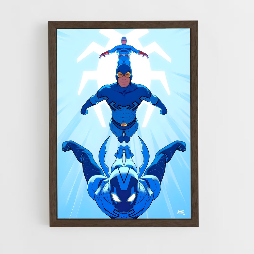 ap-blue beetle-4 cadre Bois foncé