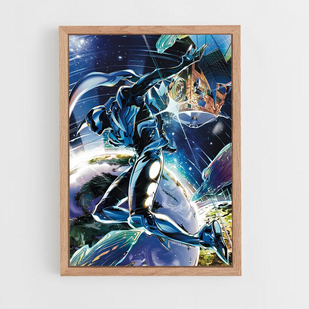 ap-blue beetle-6 cadre Bois clair