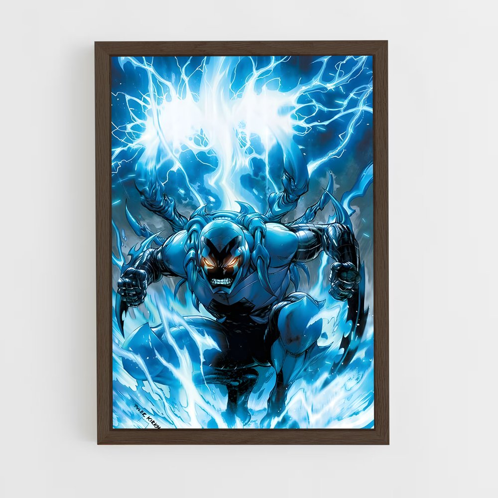 ap-blue beetle-8 cadre Bois foncé