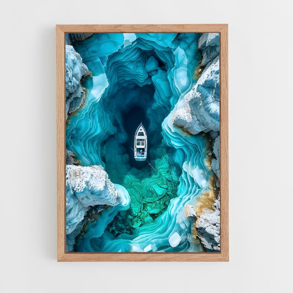 ap-blue grotto-3 cadre Bois clair