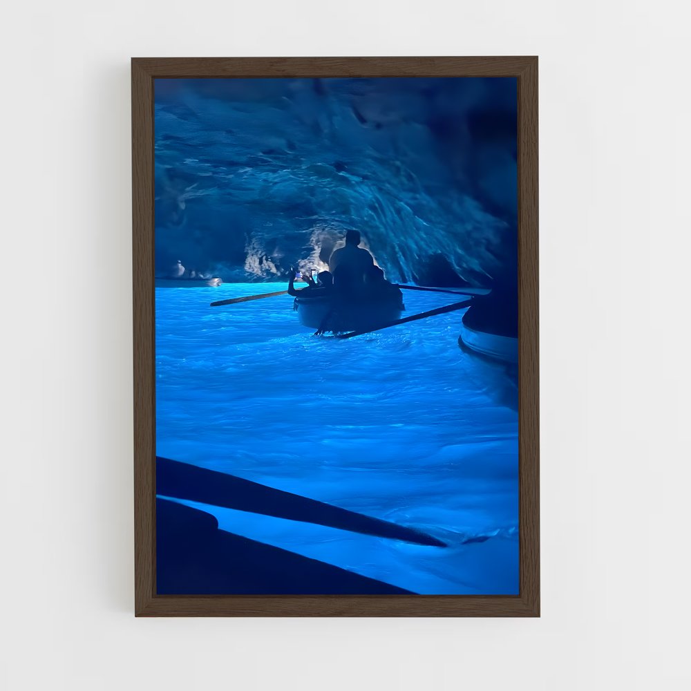ap-blue grotto-7 cadre Bois foncé