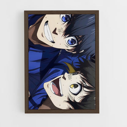 ap-blue lock-12 cadre Bois foncé