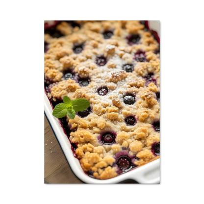 Poster Crumble aux Myrtilles
