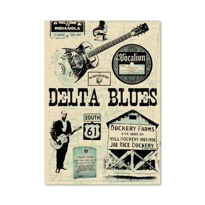 Poster Blues Guitarist