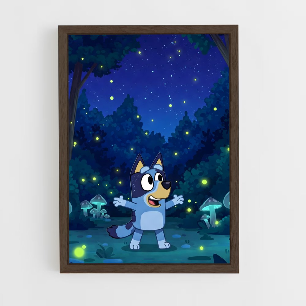 ap-bluey-3 cadre Bois foncé