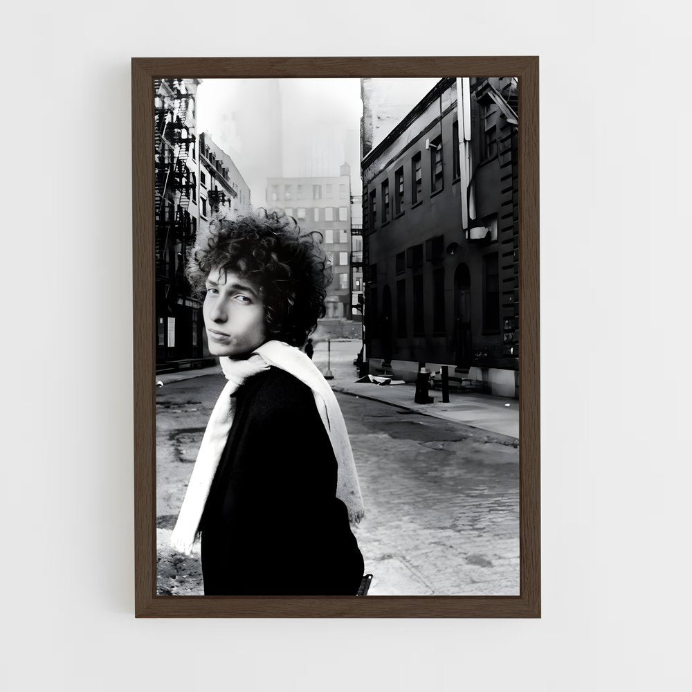 ap-bob dylan-4 cadre Bois foncé