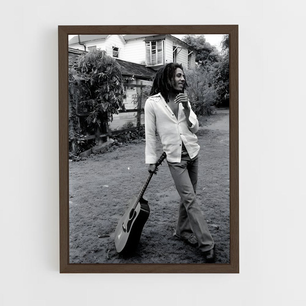 ap-bob marley-2 cadre Bois foncé