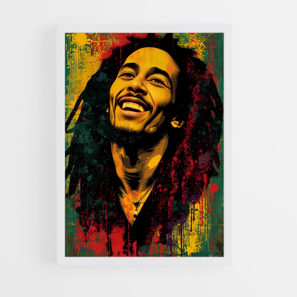 ap-bob marley-3 cadre Blanc