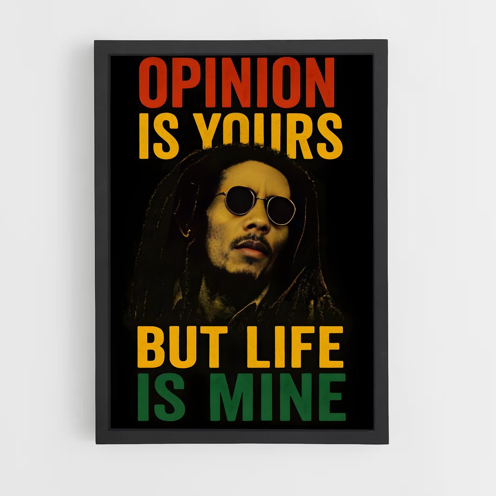 ap-bob marley-4 cadre Noir