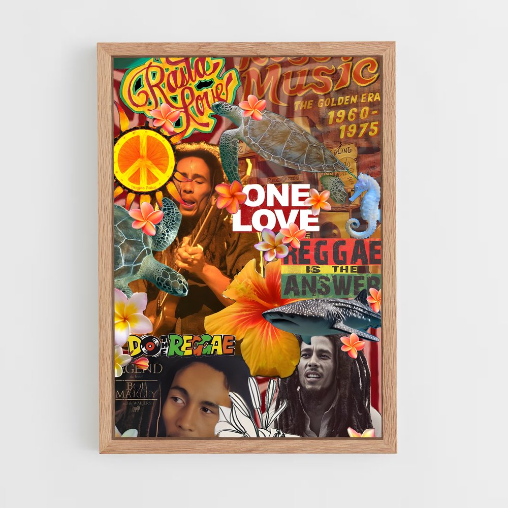 ap-bob marley-5 cadre Bois clair