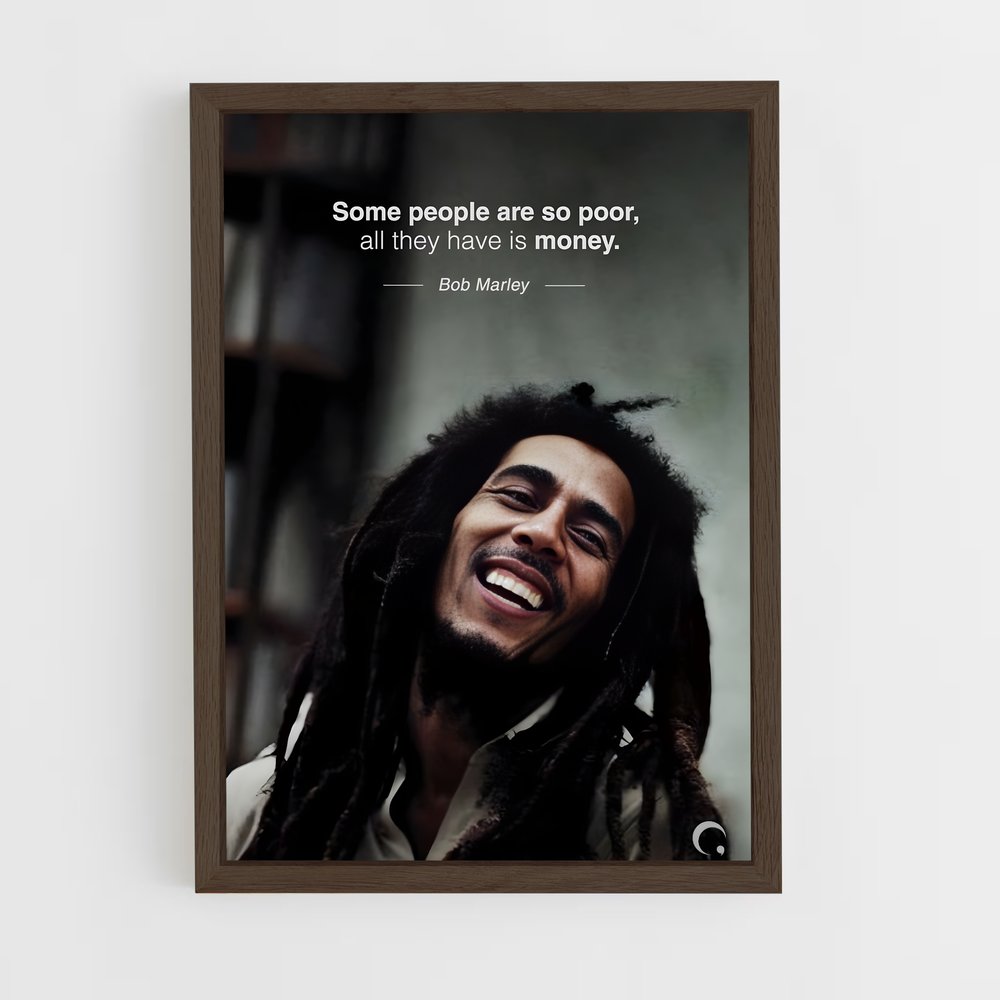 ap-bob marley-9 cadre Bois foncé