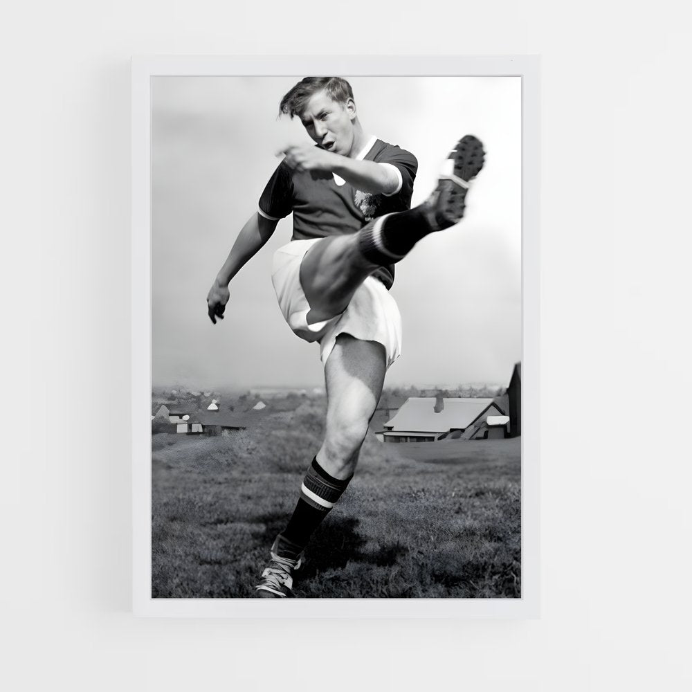 ap-bobby charlton-2 cadre Blanc