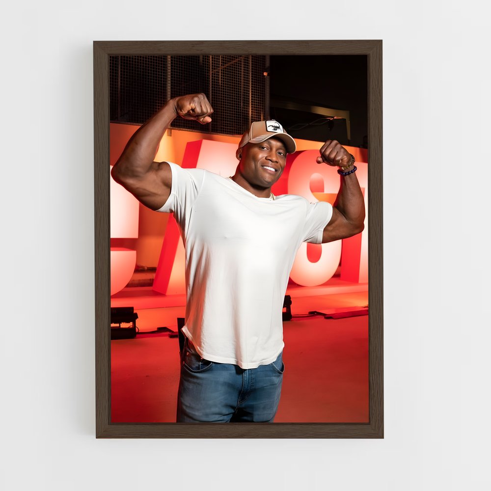 ap-bobby lashley-4 cadre Bois foncé